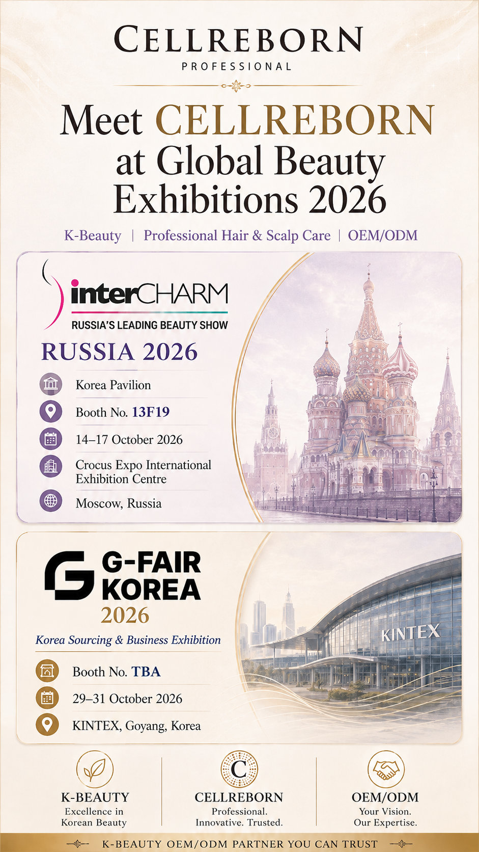 CELLREBORN at Global Beauty Exhibitions 2026